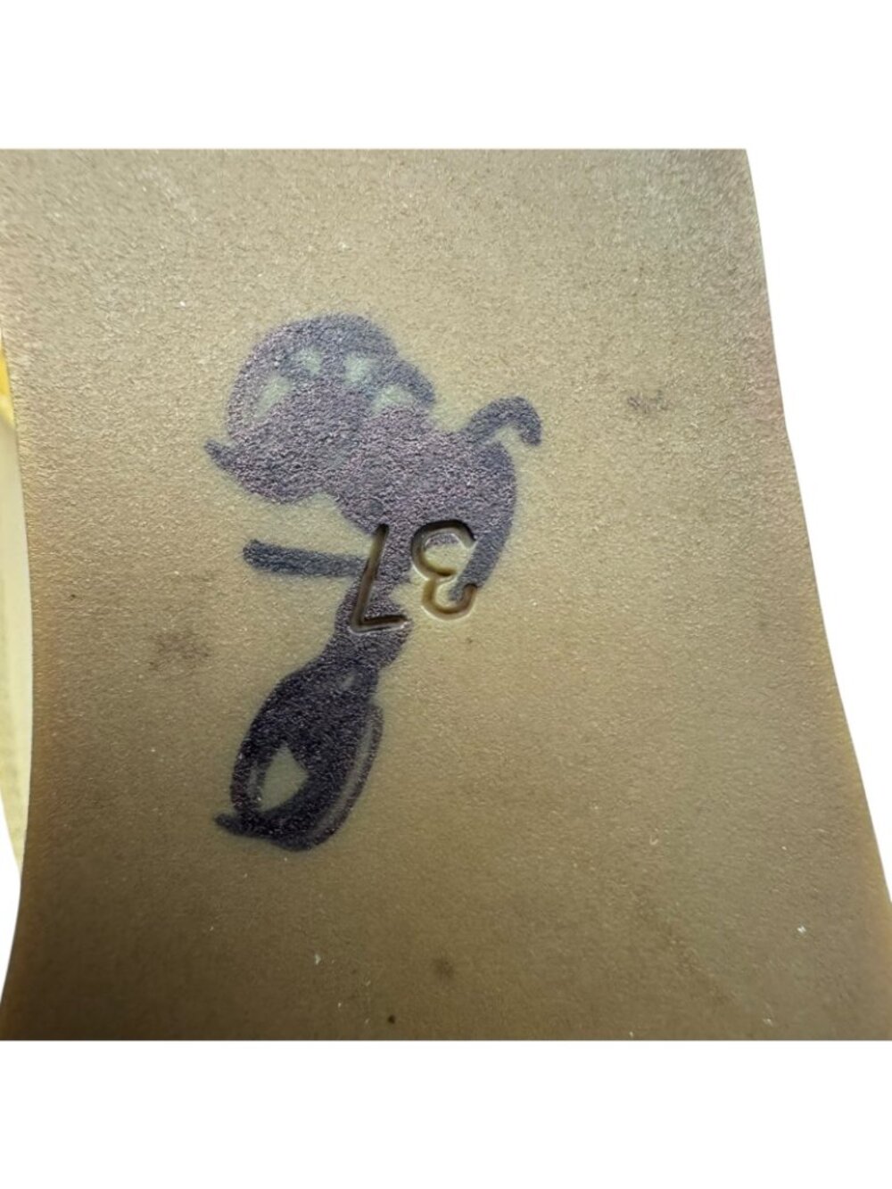 Prada Patent Leather Cork Wedge Platform Sandals Italy Brown Women's Size 37 EU - Picture 8 of 11